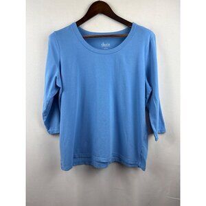 Women’s D&Co XL Cornflower Blue Long Sleeve Shirt
